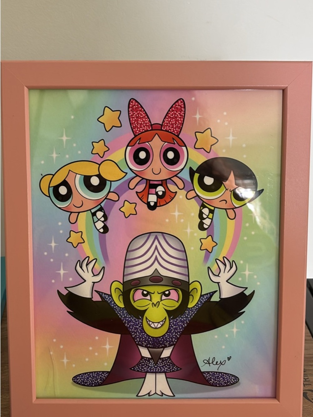 Powerpuff Girls Art Prints-framed